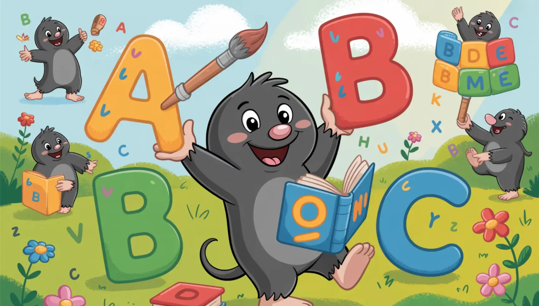 The English Alphabet: Modern Learning Approaches for Children Alphabet,Alphabet for Kids LearningMole Alphabet