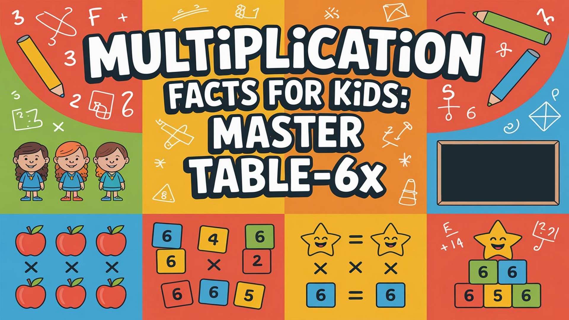 Multiplication Facts for Kids: Master Table-6x