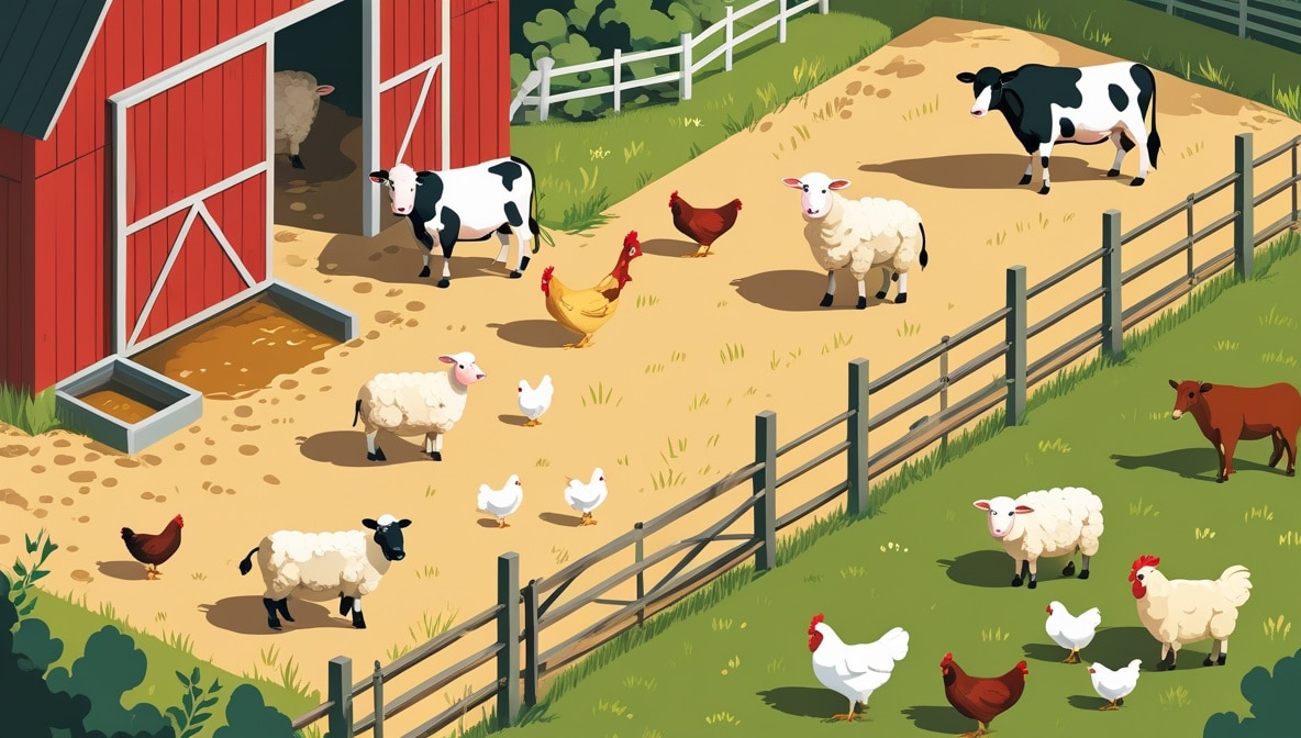 Which Farm Animals Did Old MacDonald Have? farm animals, animal, cat LearningMole farm animals