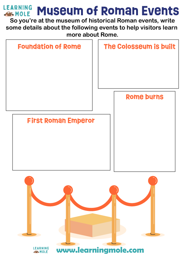 Museum of Roman Events Activity