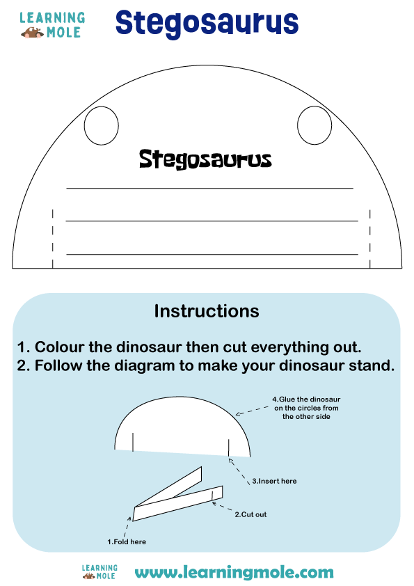 Stegosaurus Craft