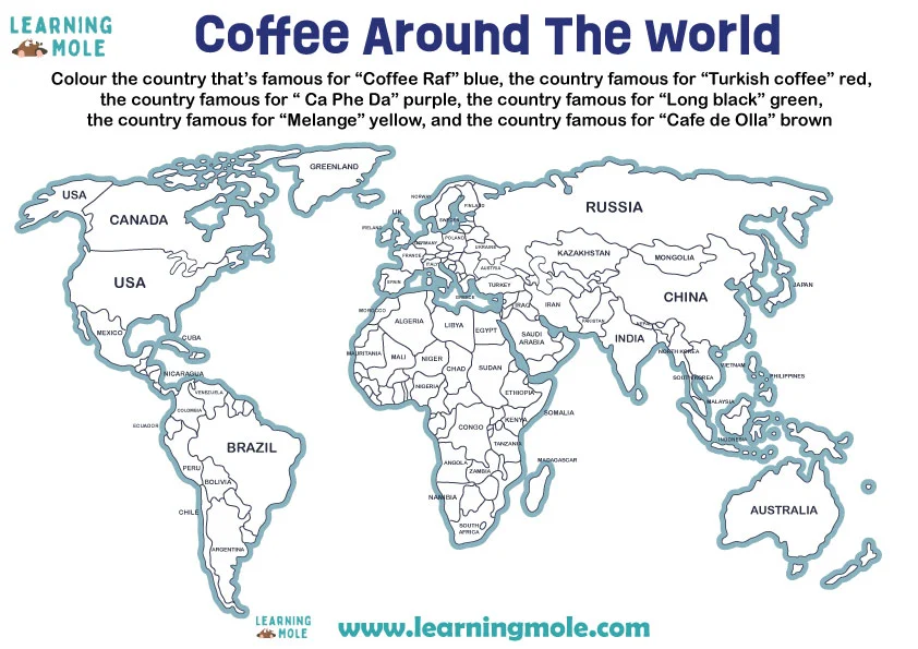 Coffee Around The World Activity
