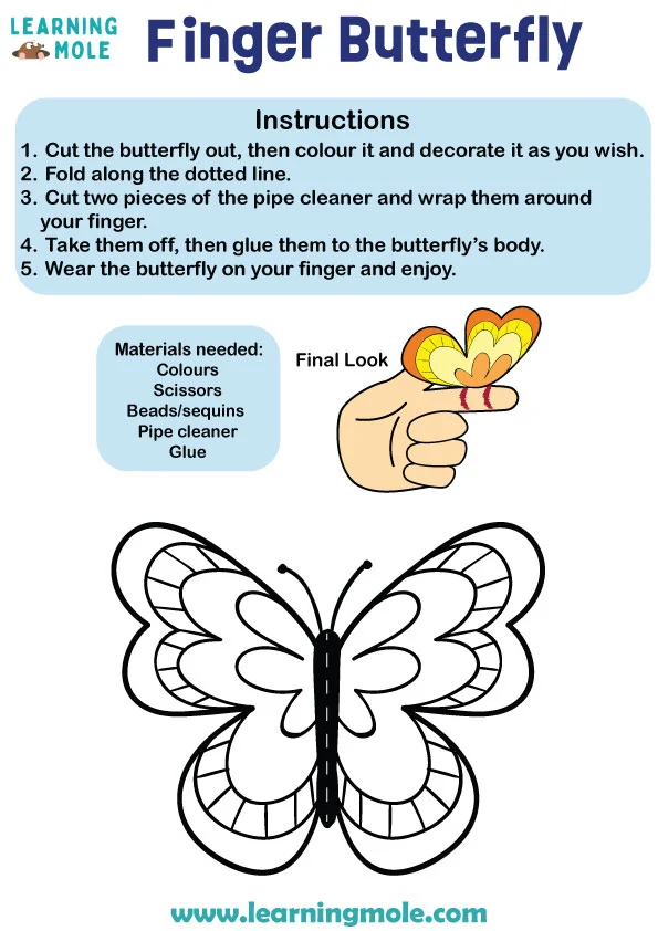 Finger Butterfly Activity