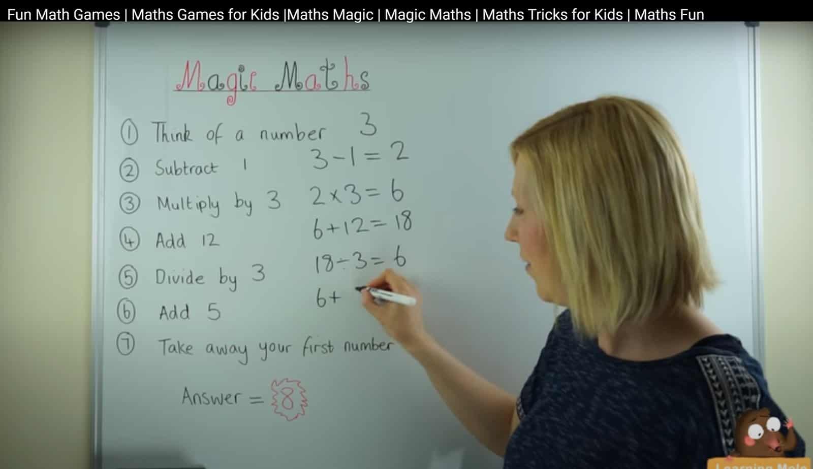 Magic Maths,Magic Maths Tricks,Maths Tricks for Kids,Maths Tricks,Tricks LearningMole