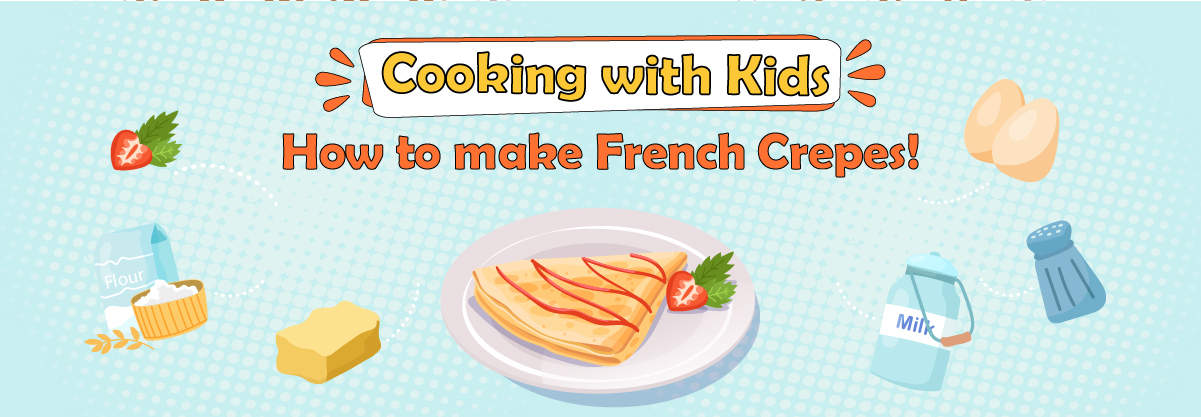 How to make delicious French Crepes! Cooking with Kids