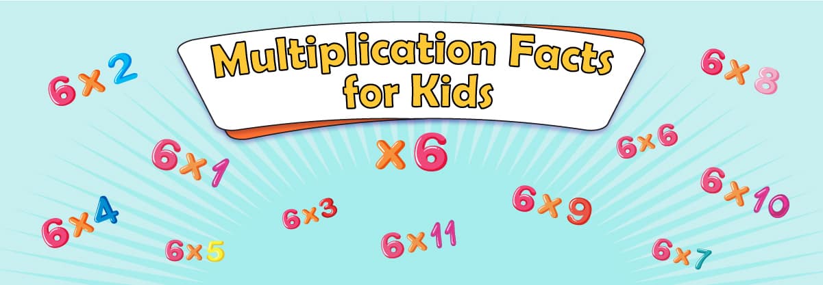 Multiplication Facts for Kids 6x