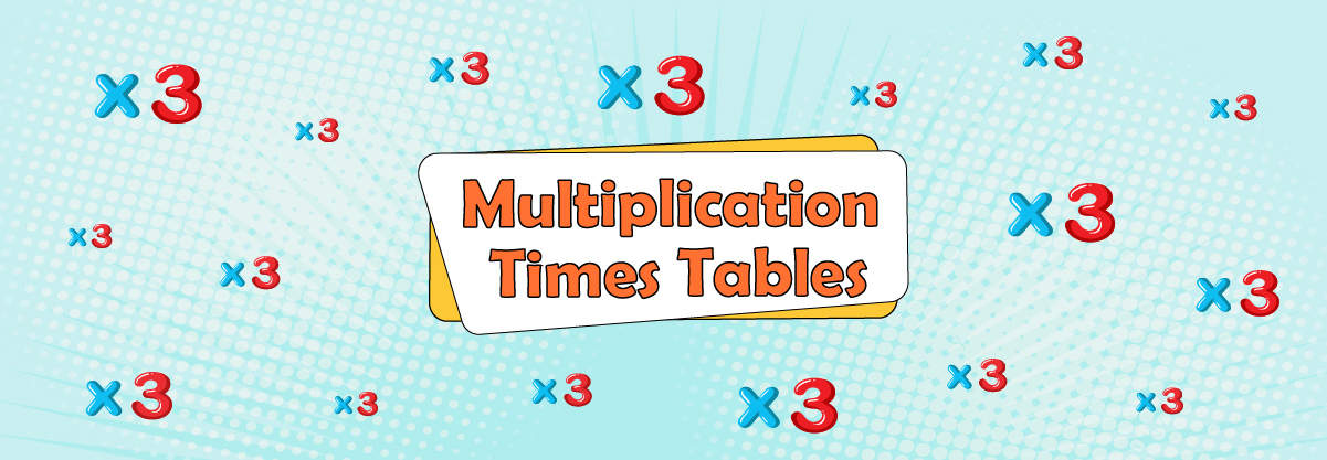 Multiplication Times Tables – 3x Magic Tables