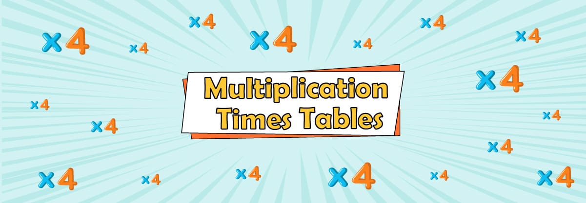 Multiplication Times Tables – 4x Magic Tables