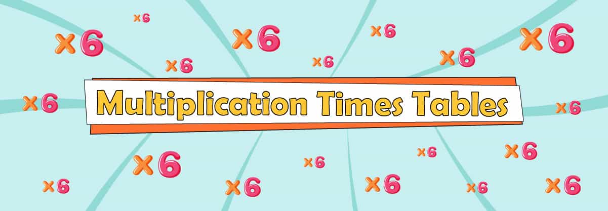 Multiplication Times Tables – x6 Magic Tables