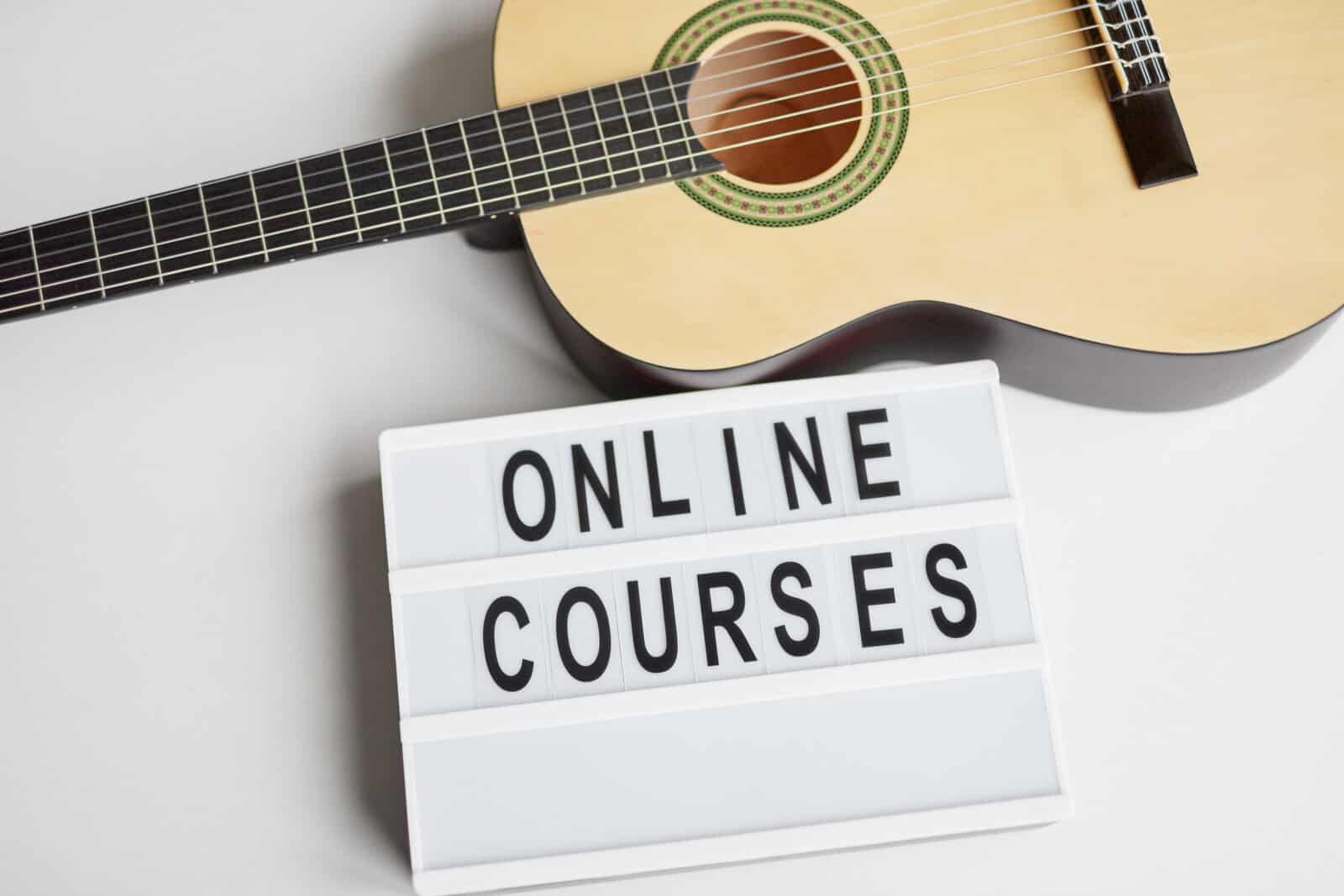 Acoustic guitar for online courses