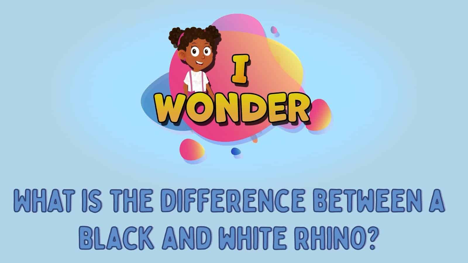 What Is The Difference Between Black And White Rhino?