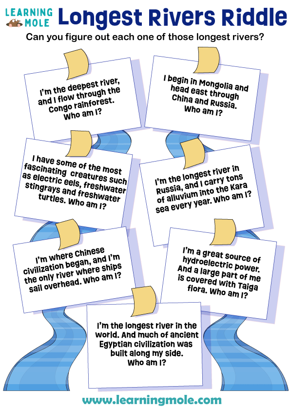 Longest Rivers Riddle