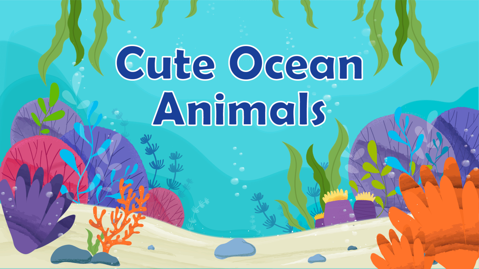 Cute Ocean Animals LearningMole