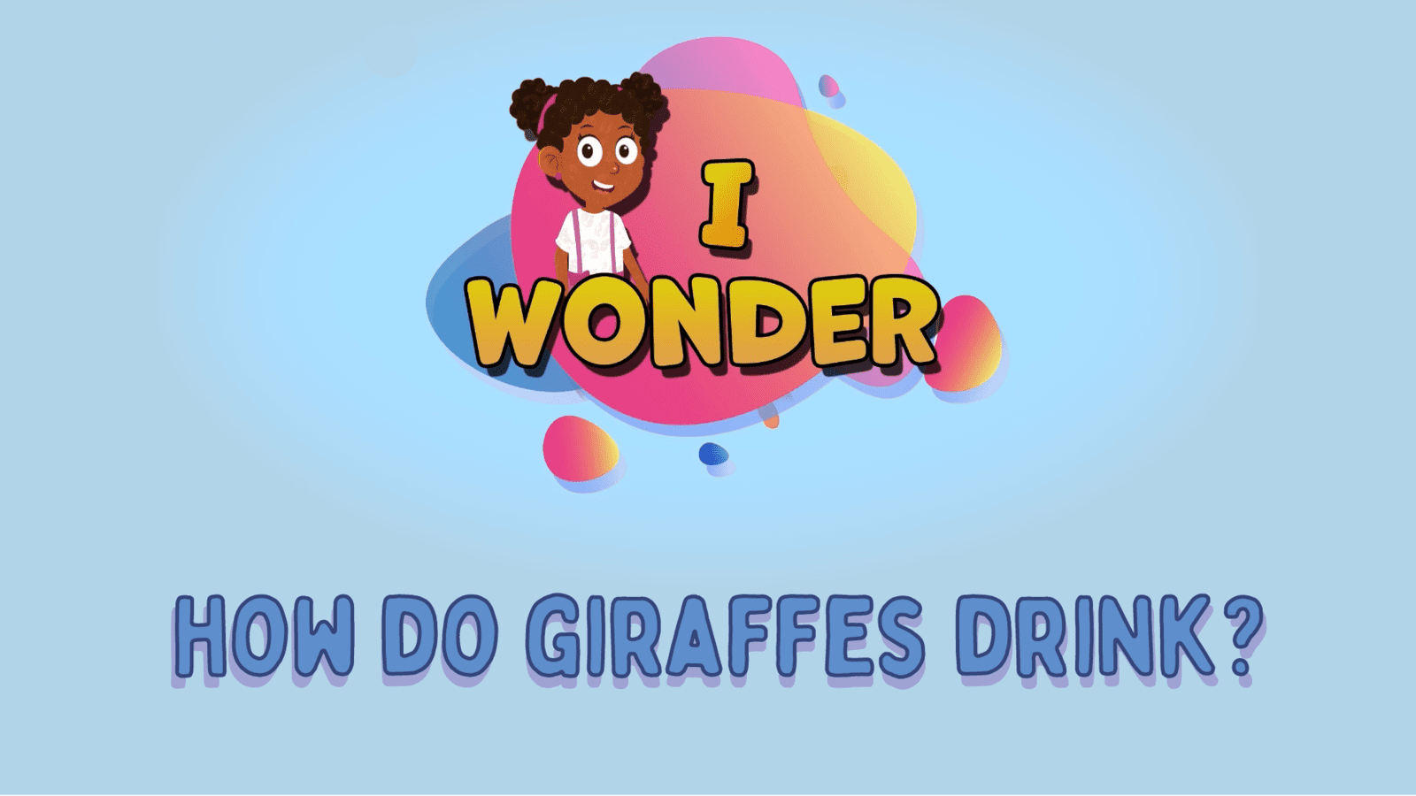 Giraffes Drink LearningMole