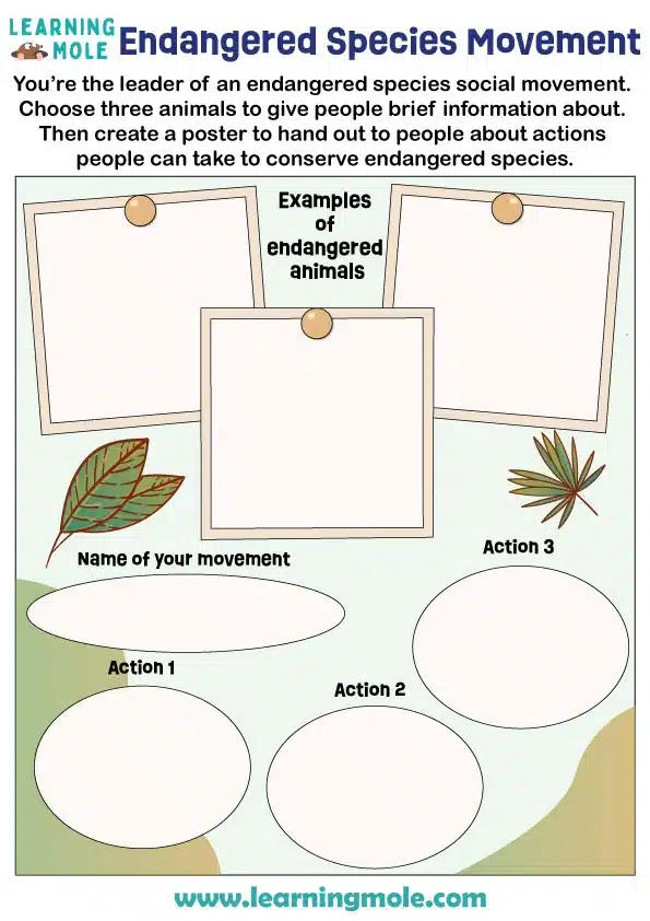 Endangered Species Movement Activity