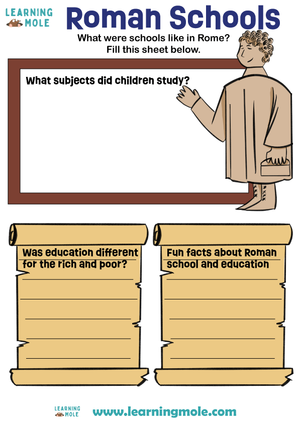 Roman Schools Activity