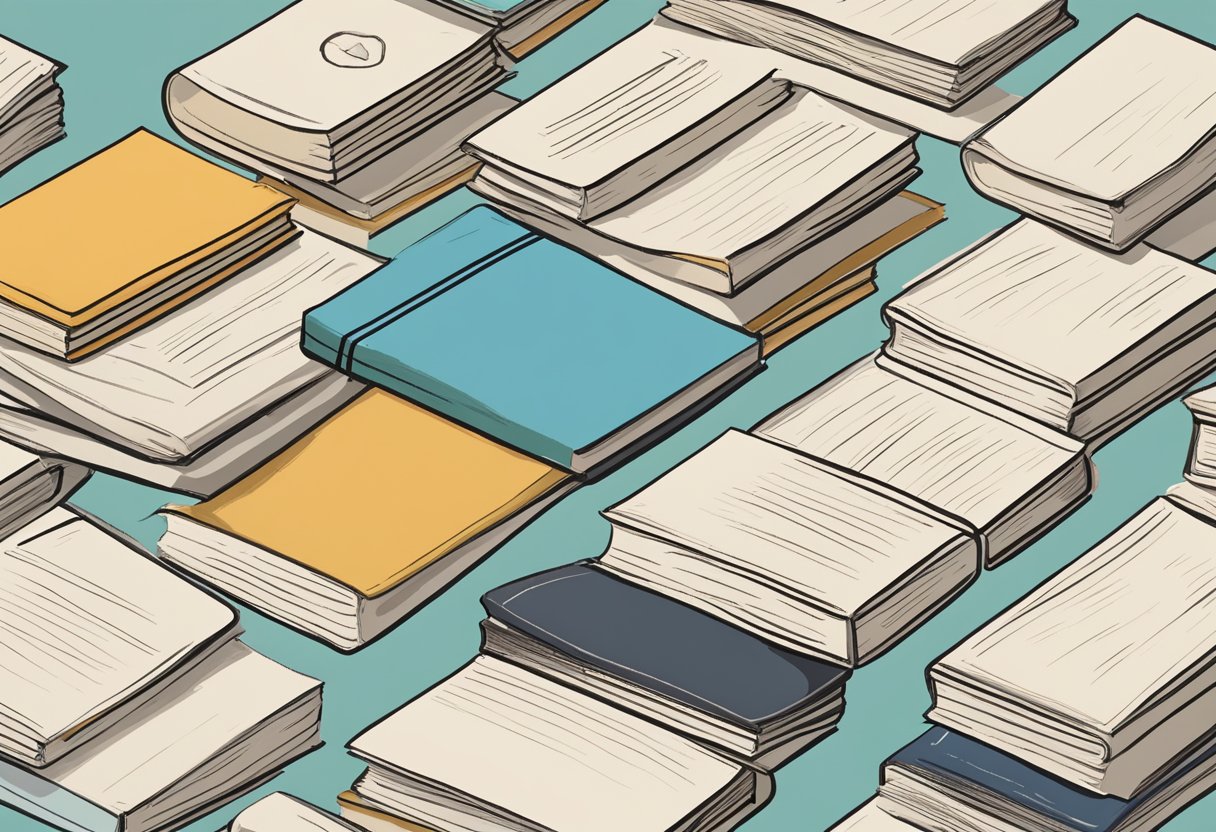 The Maths of Stories: Counting Characters and Pages - A Dazzling Guide to Story Quantification The Maths of Stories,counring,Learning LearningMole A stack of open storybooks with diverse characters on each page. Pages are numbered, and a small tally mark is visible in the corner of each page