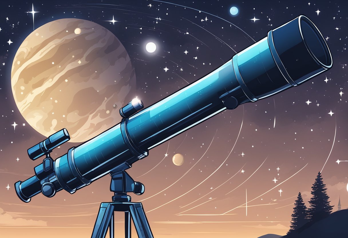 Starry Night Maths: Counting Stars and Planets in the beautiful Night Sky Starry Night Maths,stars LearningMole A clear night sky with stars and planets visible, a telescope pointing upwards, and a mathematical equation or formula displayed in the background
