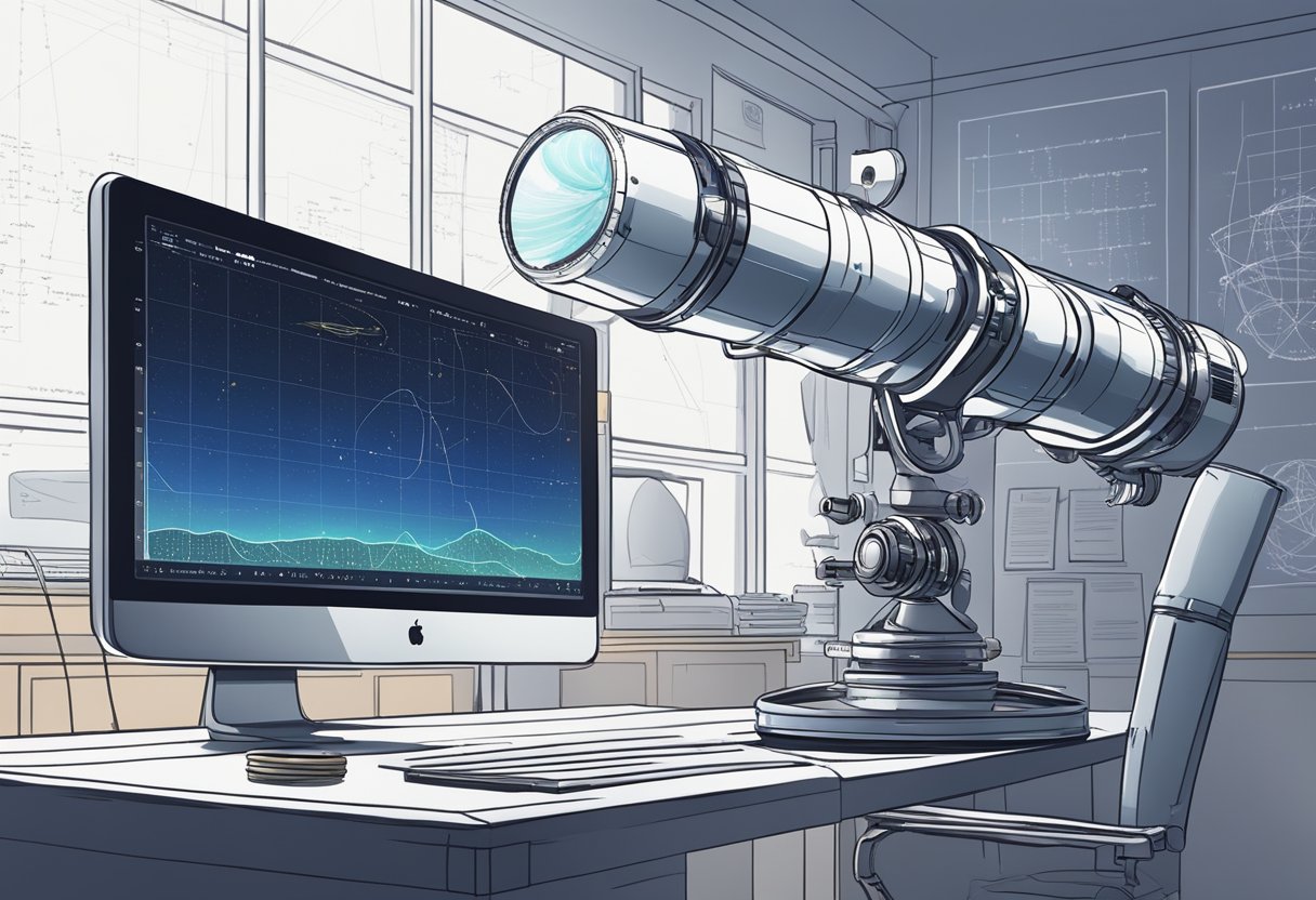 Alien Odds: Evaluating Our Charming Chances of Encountering E.T. Life Alien Odds,universe,intelligence LearningMole A telescope points towards the stars, while a computer screen displays complex equations and graphs related to extraterrestrial life