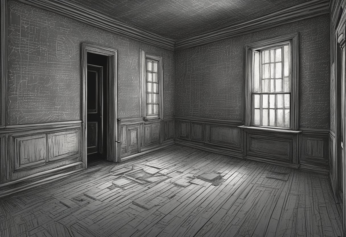 The Haunted House: Brilliant Mathematical Techniques to Decode Paranormal Mysteries The Haunted House LearningMole A dilapidated haunted house, with eerie shadows and creaking floorboards. Mathematical equations and formulas are scrawled across the walls, hinting at ghostly secrets waiting to be unraveled