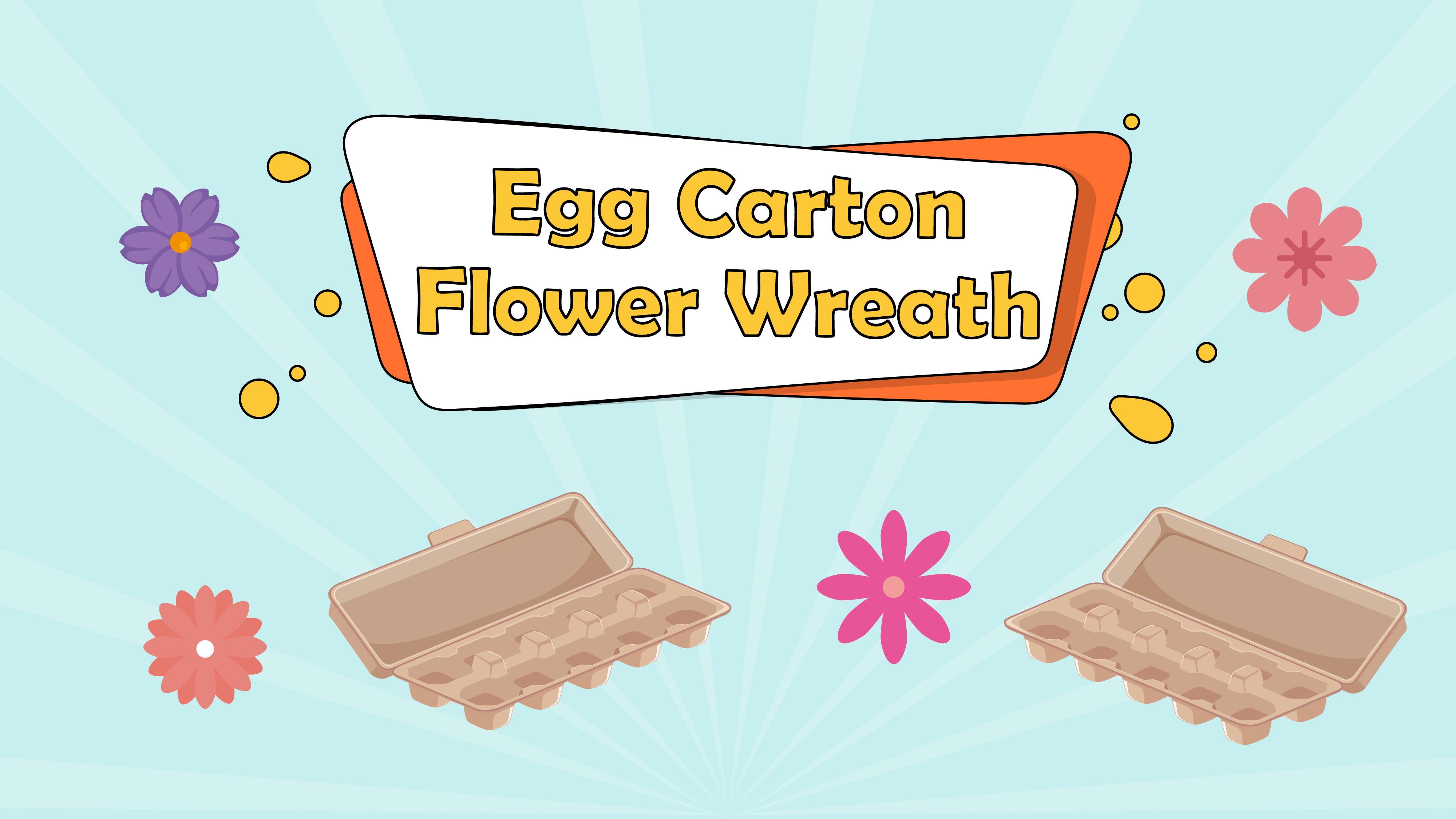 Egg Carton Flower Wreath: A Guide to Creating Charming Upcycled Decor