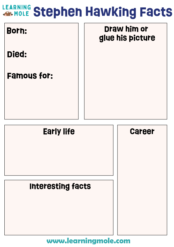 Stephen Hawking Facts Activity