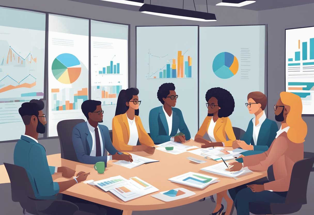 Turning Passions into Profits: How Young Innovators Built Successful Ventures passion, young innovators LearningMole A group of diverse individuals gather around a table, exchanging ideas and support. Charts and graphs adorn the walls, showcasing successful ventures