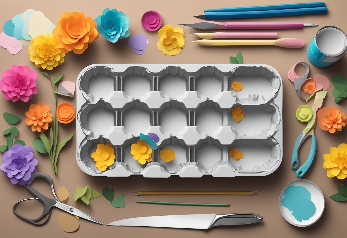 Egg Carton Flower Wreath: A Guide to Creating Charming Upcycled Decor Egg Carton LearningMole Egg Carton LearningMole