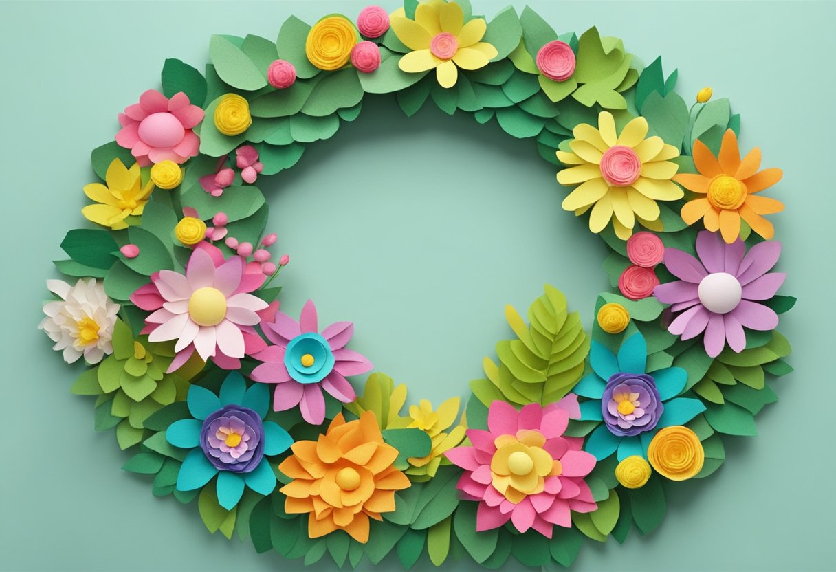 Egg Carton Flower Wreath: A Guide to Creating Charming Upcycled Decor Egg Carton LearningMole Egg Carton LearningMole