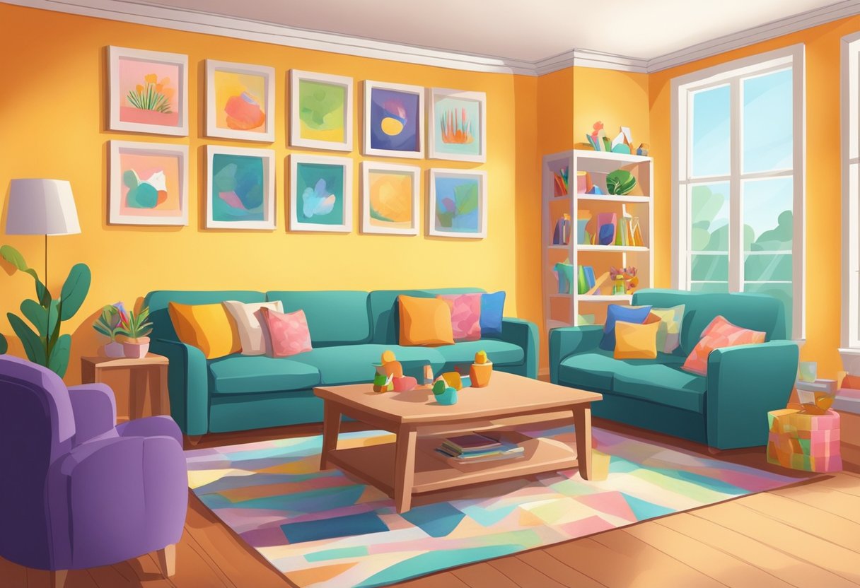 How to Create a Mini Art Gallery at Home with Your Child Art Gallery, art at home, artwork, painting LearningMole Art Gallery