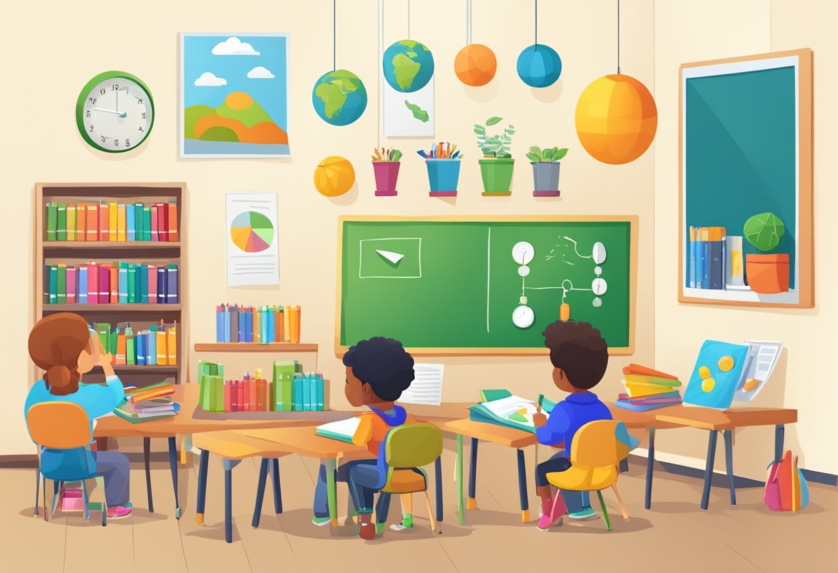 Games and Activities to Suit Various Learning Styles: Engaging Diverse Minds Learning Styles,classroom LearningMole A colorful classroom with diverse learning materials and interactive games spread out to accommodate different learning styles