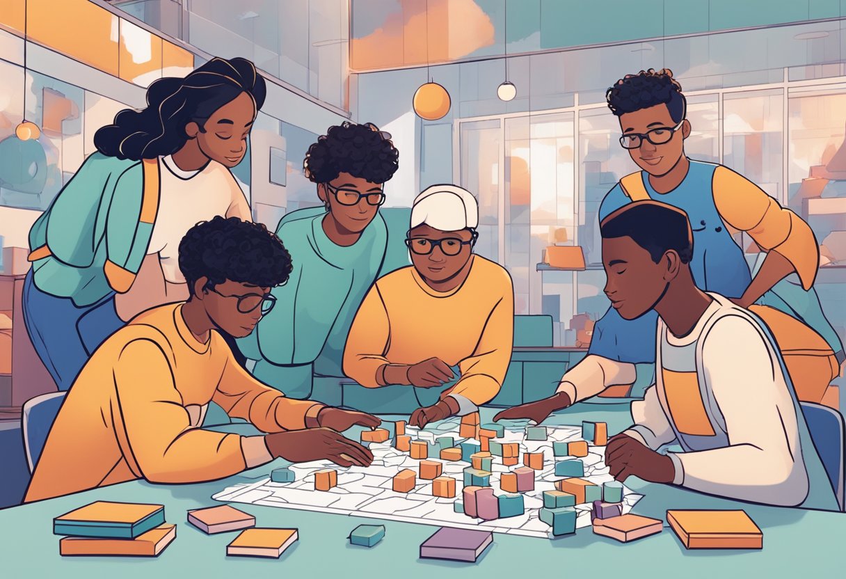 Entrepreneurial Games and Apps for Engaging Young Minds Entrepreneurial Games,entrepreneurship LearningMole A group of diverse characters work together to solve puzzles and navigate obstacles in a virtual world, learning from their mistakes and celebrating their successes