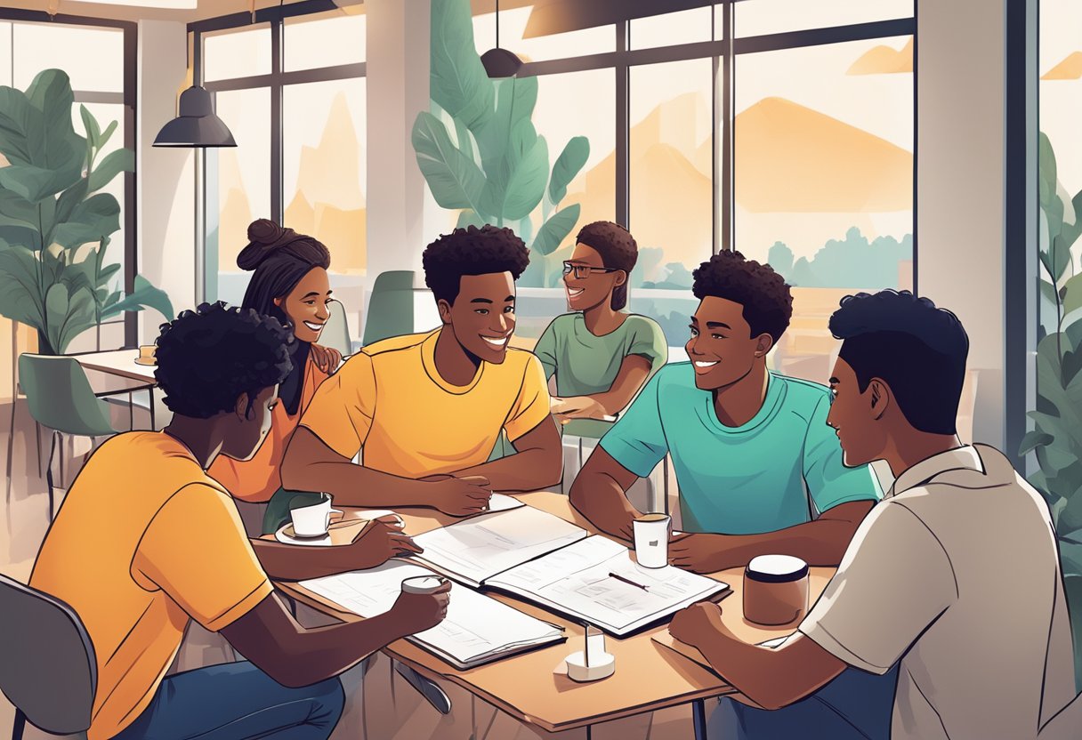 Teen Startups: Unveiling the Successes of Young Entrepreneurs Teen Startups,entrepreneur LearningMole A group of young entrepreneurs gather around a table, exchanging ideas and sharing experiences. They are engaged in deep conversation, displaying enthusiasm and determination. The atmosphere is vibrant and dynamic, reflecting the importance of mentorship and networking in teen startups