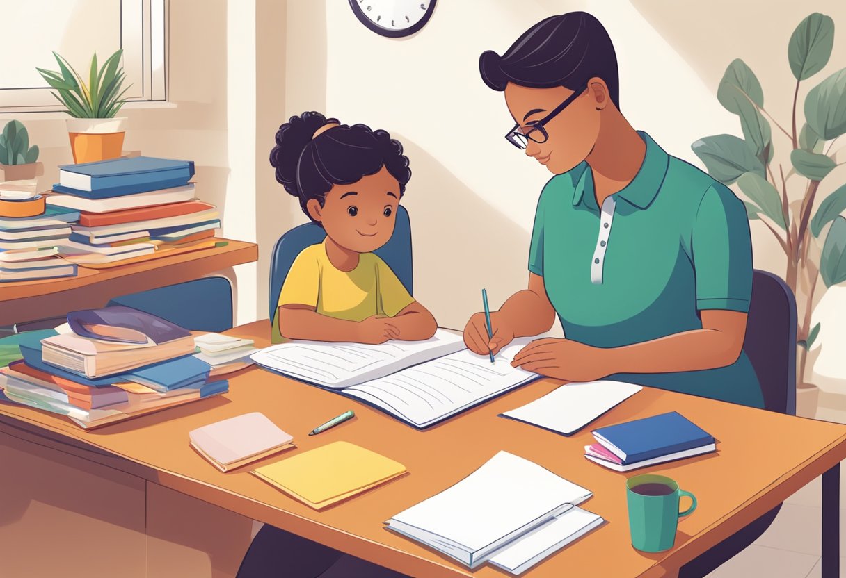 Parental Support for Recognising and Developing Learning Styles at Home Parental Support, learning style, education LearningMole A parent and child sit at a table, surrounded by educational materials. The parent observes the child's learning style and provides tailored support