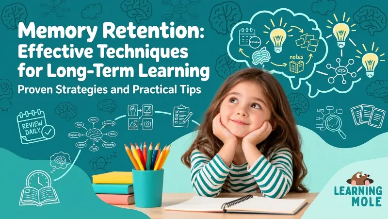Memory Retention: How Children's Memory Works and What Helps Memory Retention,retention,memory LearningMole Memory Retention