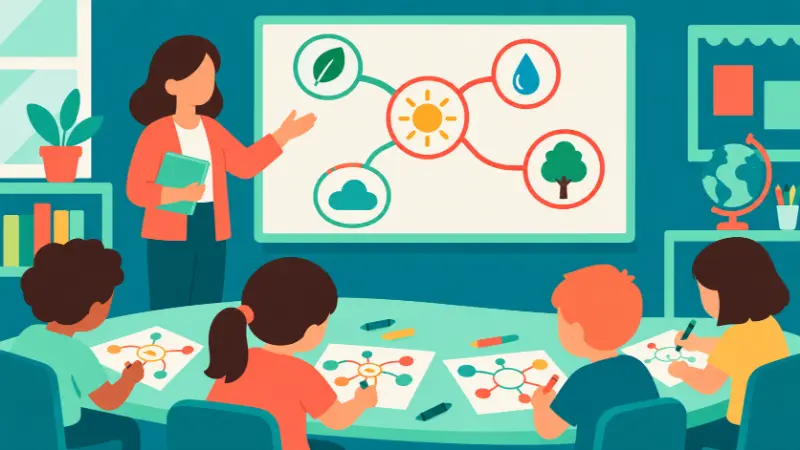 Mind Maps: A Visual Learning Guide for Every Generation mind maps LearningMole Mind mapping in education in a primary classroom
