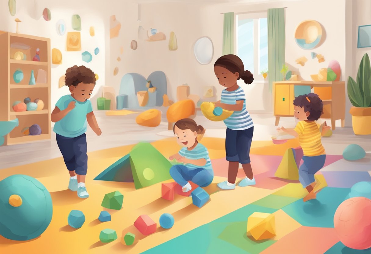 Using Sensory Toys to Support Emotional Regulation in Children: A Practical Guide Sensory Toys LearningMole Children playing with sensory toys, feeling different textures and shapes. Moving and exploring, finding comfort and calm through touch and movement