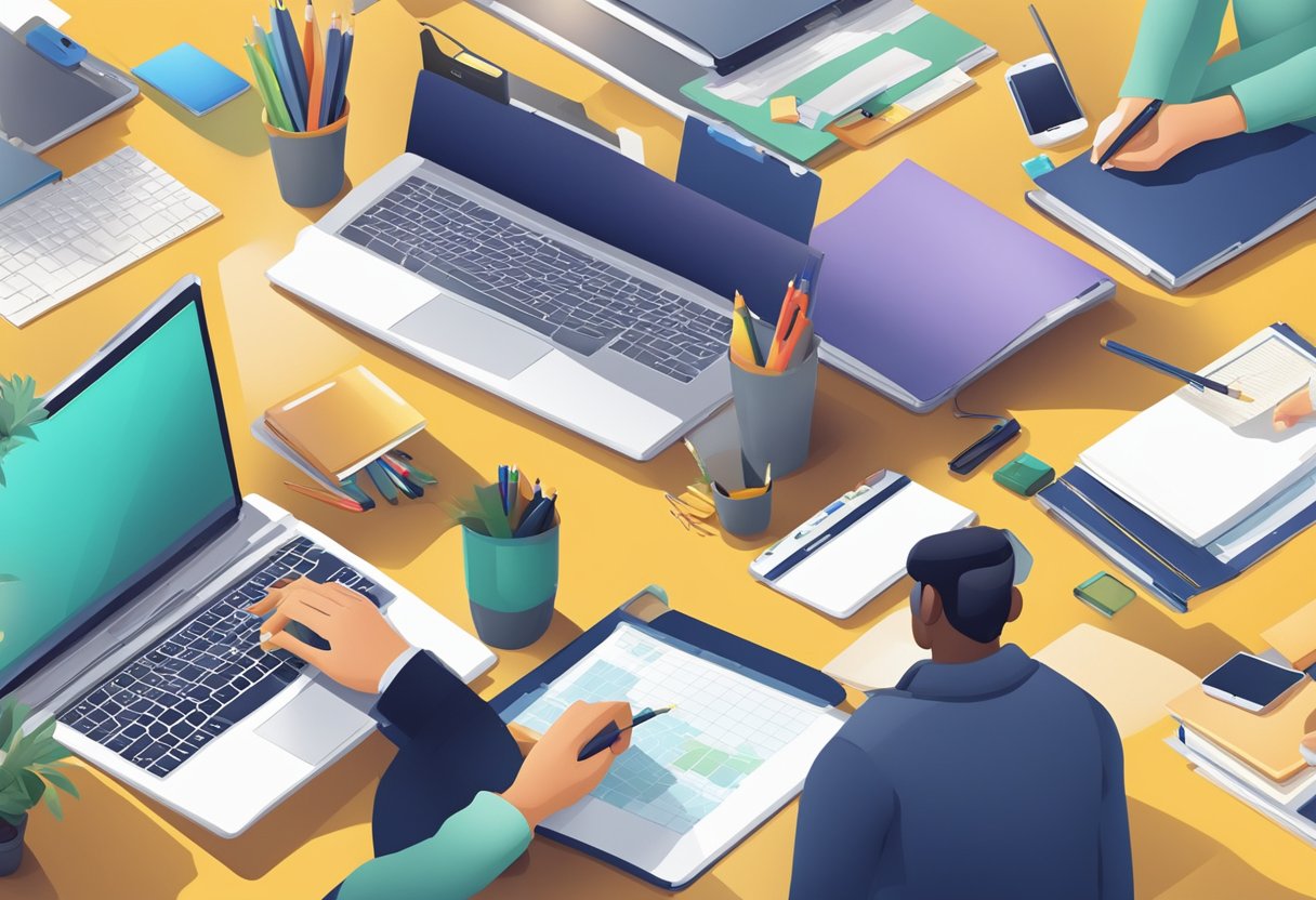 Maximising Teamwork: Top Online Collaboration Tools for Enhancing Classroom Productivity Online Collaboration, classroom LearningMole A group of diverse digital tools work seamlessly together, enhancing teamwork and productivity in a classroom setting