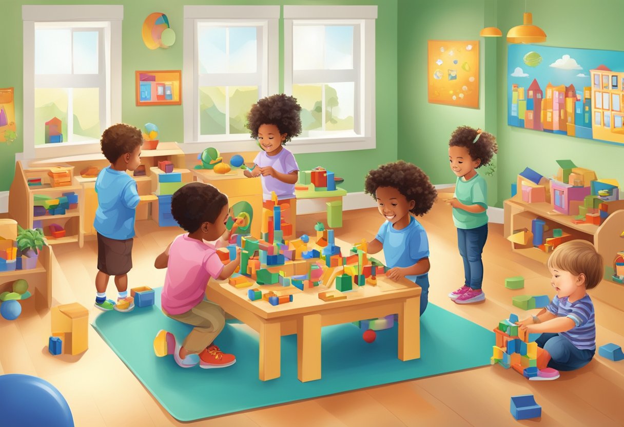 Educational Toys in Classrooms: Top Tips for Play in Learning Educational Toys,Classroom,play in education LearningMole Children engage with educational toys in a colorful classroom setting, exploring, building, and problem-solving through play