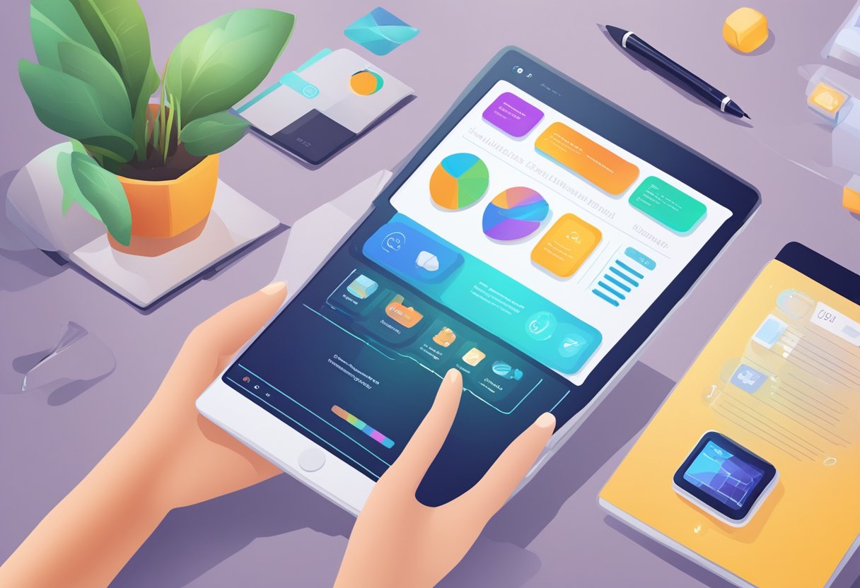 Interactive E-books: Revolutionising Classroom Engagement with Multimedia Learning Interactive E-books LearningMole A futuristic e-book interface displaying interactive multimedia elements, such as videos, animations, and quizzes, engaging students in immersive learning