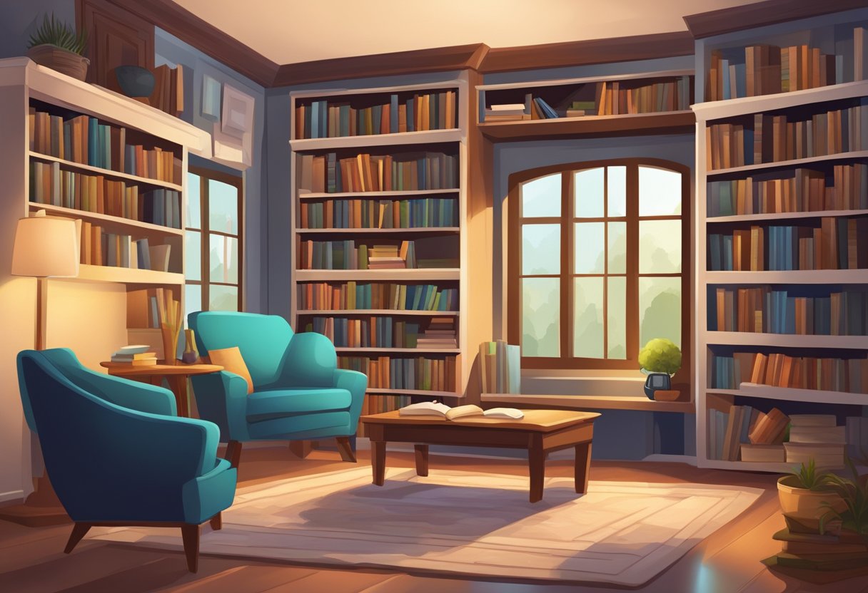 The Role of Digital Libraries in Cultivating Passionate Readers Digital Libraries LearningMole A cozy reading nook with a digital library displayed on a tablet, surrounded by books and a comfortable chair, inviting readers to explore and enjoy