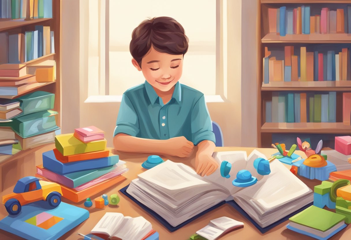 The Role of Feedback in Child Development: Parental Strategies to Support Growth Child Development, Feedback LearningMole A child surrounded by books and educational toys, receiving positive feedback from a parent or caregiver