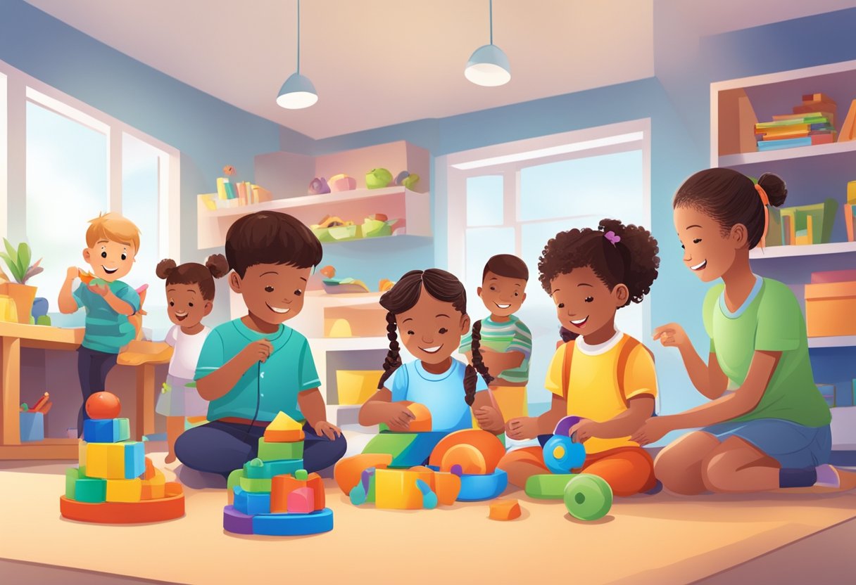 Parental Guidance: Seamlessly Blending Educational Toys into Daily Child Routines Educational Toys,Daily Routines LearningMole Children joyfully engage with educational toys, while caregivers and educators observe and guide the playful learning experience