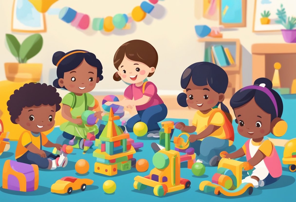 Children from different cultures play with various toys. Experts analyze educational benefits