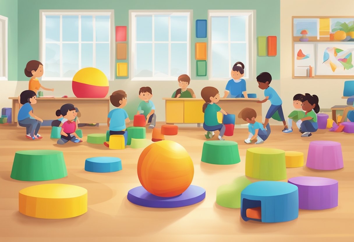 How Sensory Toys Can Enhance Learning in Special Education: Unlocking Potential with Play Sensory Toys LearningMole A colorful sensory toys surrounded by calm and focused students in a special education classroom