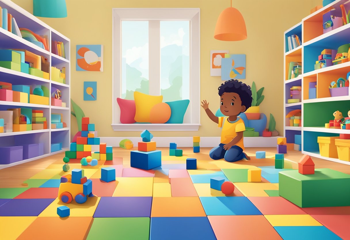 The Best Educational Toys for Developing Motor Skills in Toddlers: Top Picks for Playtime Learning Educational Toys, Motor Skill LearningMole Colorful blocks and puzzles spread across a bright playroom floor, surrounded by books and art supplies. A toddler's hands reach for a vibrant toy, while a diverse array of educational toys line the shelves