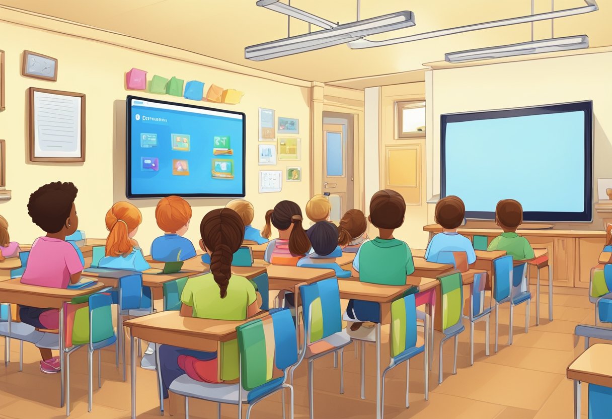 Harnessing the Power of Educational Videos: Enhancing Learning at School and Home Educational video, online learning, Youtube LearningMole Educational videos playing on a screen in a classroom and home setting