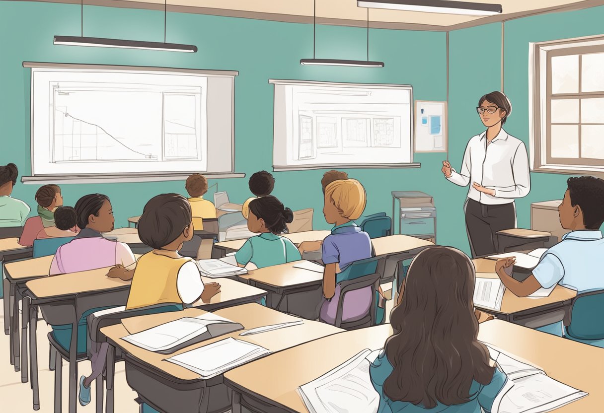 Assessing Student Learning Through Oral Presentations: A Guide to Effective Evaluation Oral Presentations LearningMole A classroom setting with students presenting orally, while the teacher assesses their learning through various methods