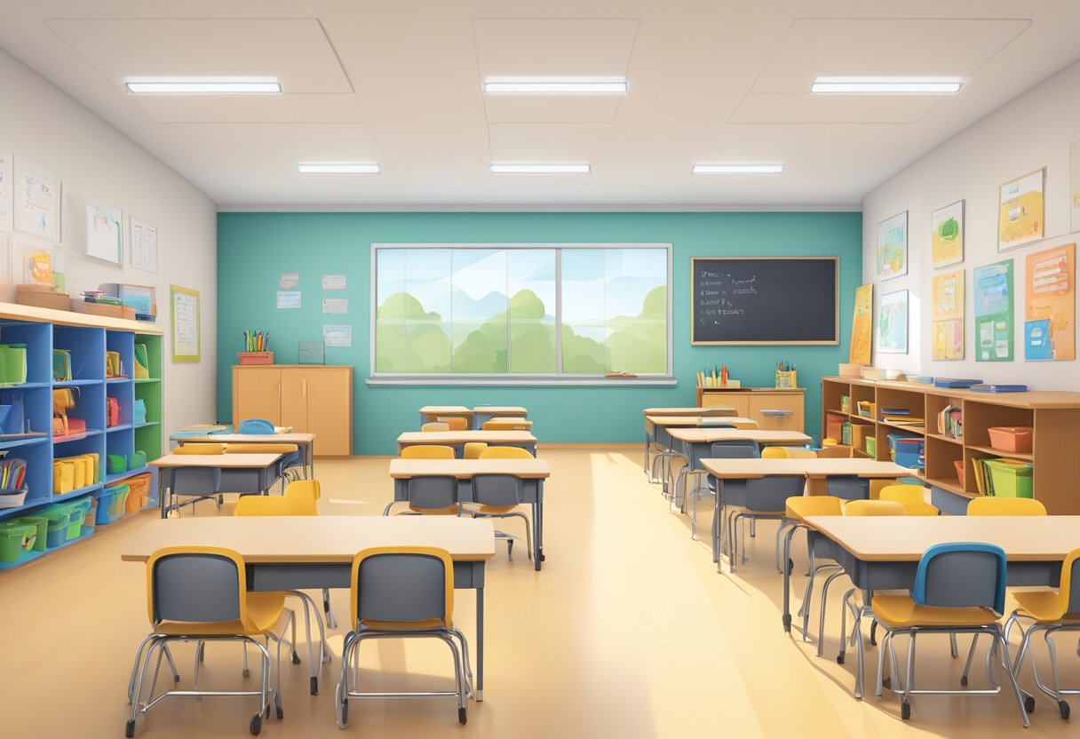 Classroom Management Strategies for Students with Learning Disabilities: Enhancing Inclusion and Success Learning Disabilities, classroom management LearningMole A classroom with diverse seating options, visual schedules, and clear expectations displayed. A calm and organized environment with supportive materials for students with learning disabilities