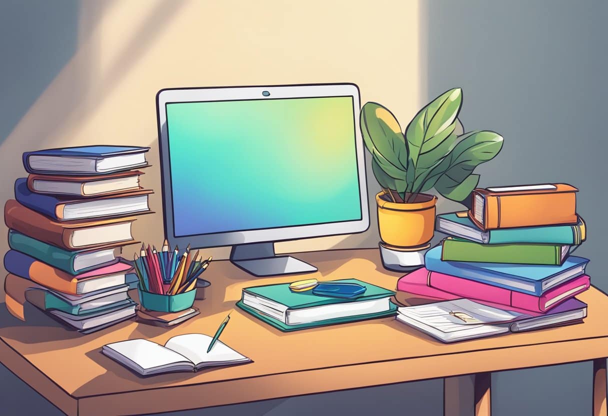 Strategies for Supporting Gifted and Advanced Learners with Homework: Enhancing Home Study Success Homework LearningMole A student desk with books, computer, and a variety of school supplies. A parent or teacher nearby offering guidance